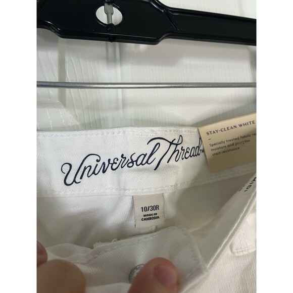 Universal Threads White High Rise MIDI Shorts New Size 10 - Picture 4 of 7
